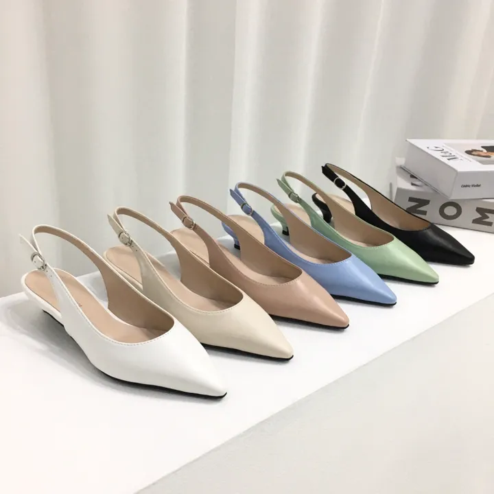 [국내제작/초특가]라텍스쿠션 슬링백 힐 3cm, 6cm (225~255mm) 상세 이미지 2