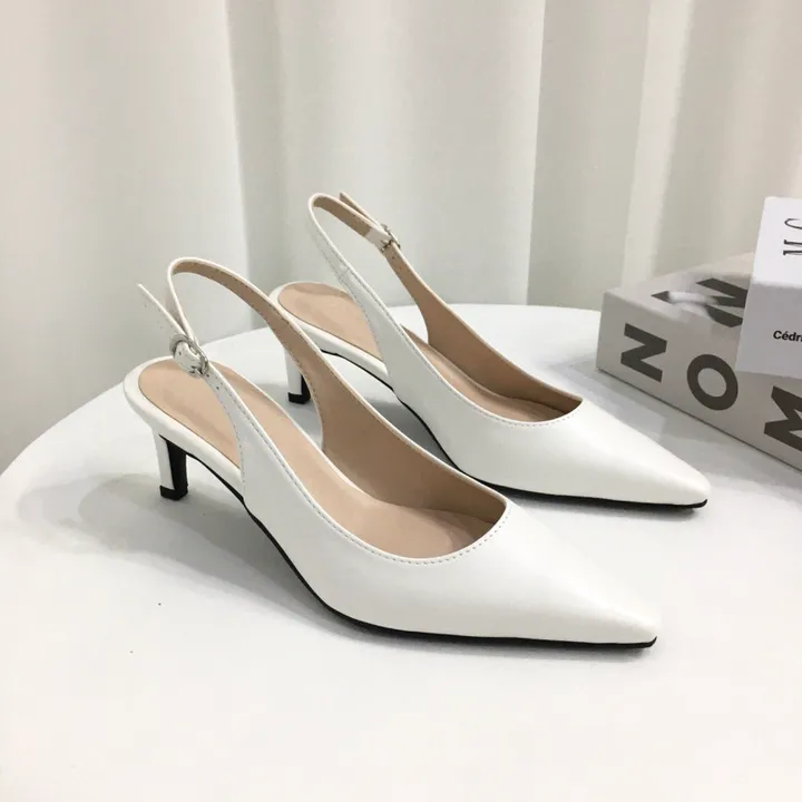 [국내제작/초특가]라텍스쿠션 슬링백 힐 3cm, 6cm (225~255mm) 상세 이미지 38