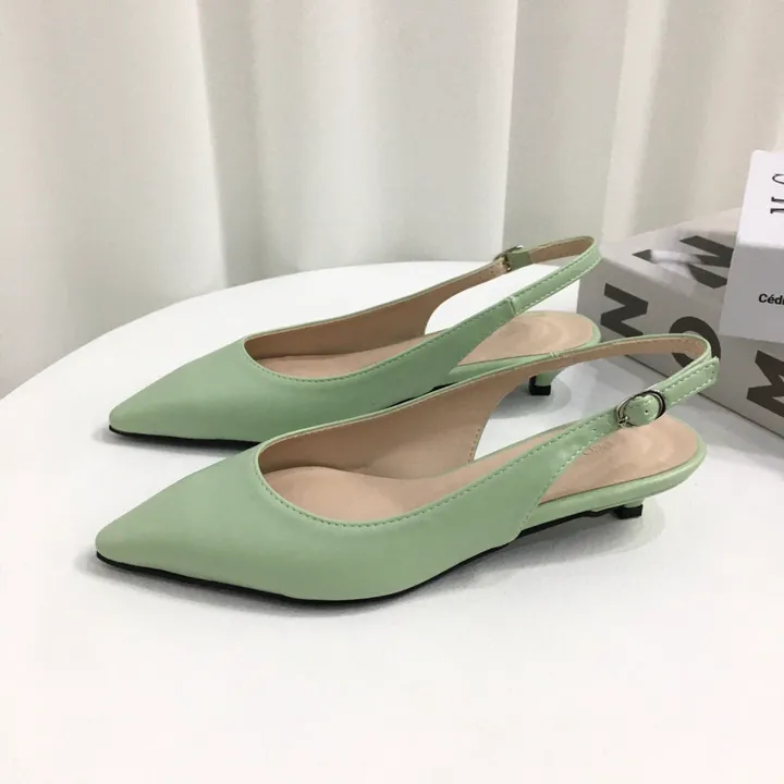 [국내제작/초특가]라텍스쿠션 슬링백 힐 3cm, 6cm (225~255mm) 상세 이미지 27