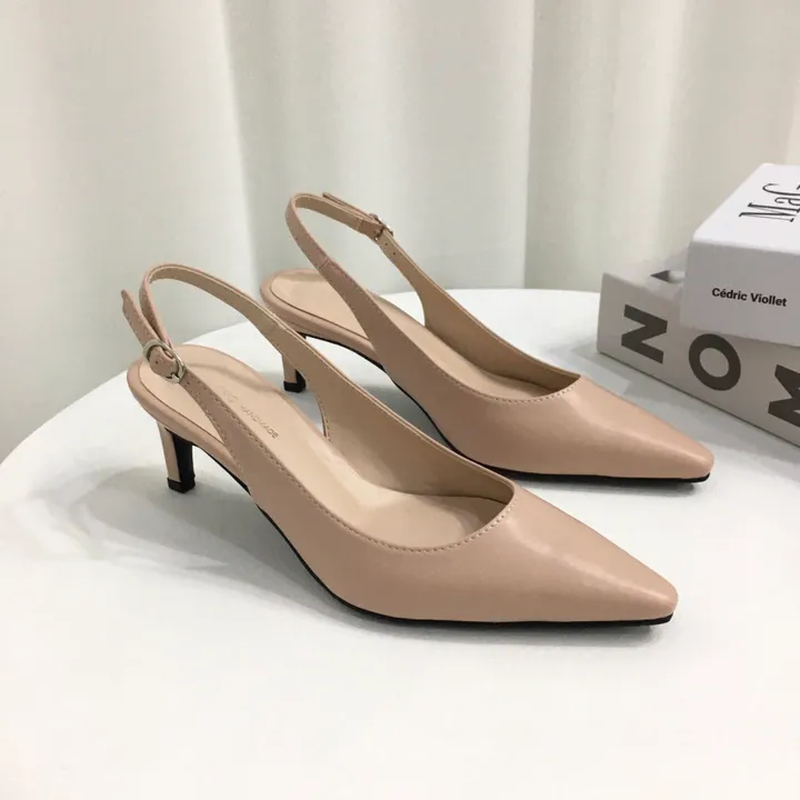[국내제작/초특가]라텍스쿠션 슬링백 힐 3cm, 6cm (225~255mm) 상세 이미지 49