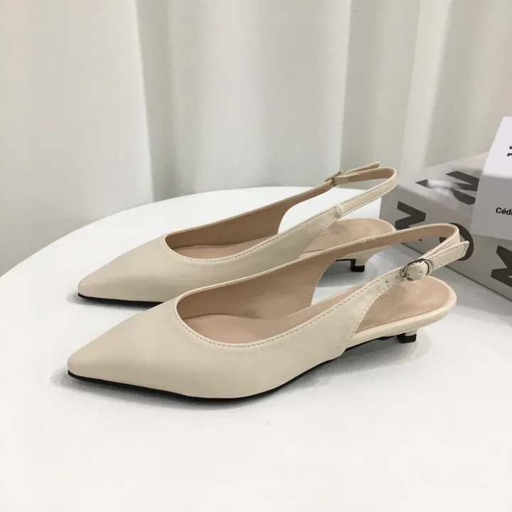 [국내제작/초특가]라텍스쿠션 슬링백 힐 3cm, 6cm (225~255mm) 상세 이미지 11