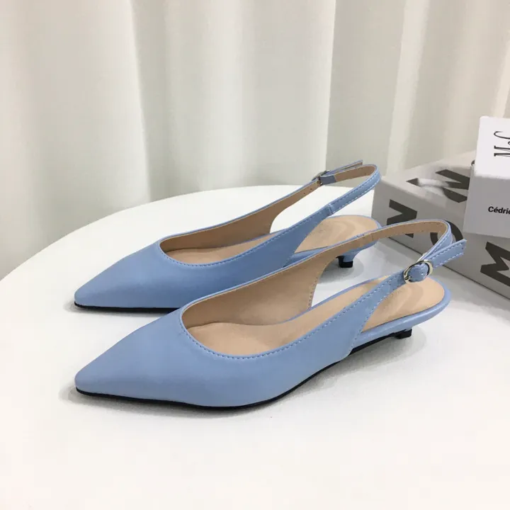 [국내제작/초특가]라텍스쿠션 슬링백 힐 3cm, 6cm (225~255mm) 상세 이미지 22