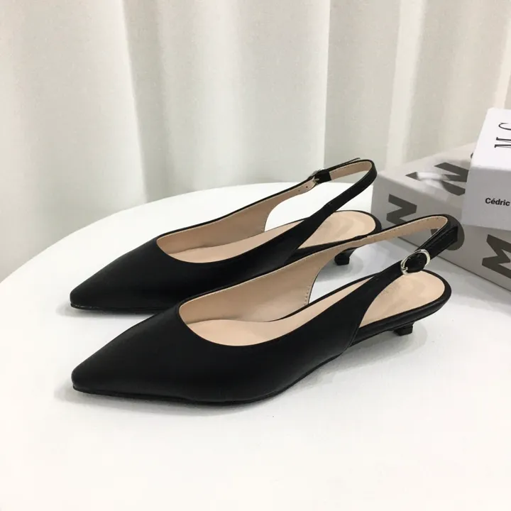 [국내제작/초특가]라텍스쿠션 슬링백 힐 3cm, 6cm (225~255mm) 상세 이미지 32