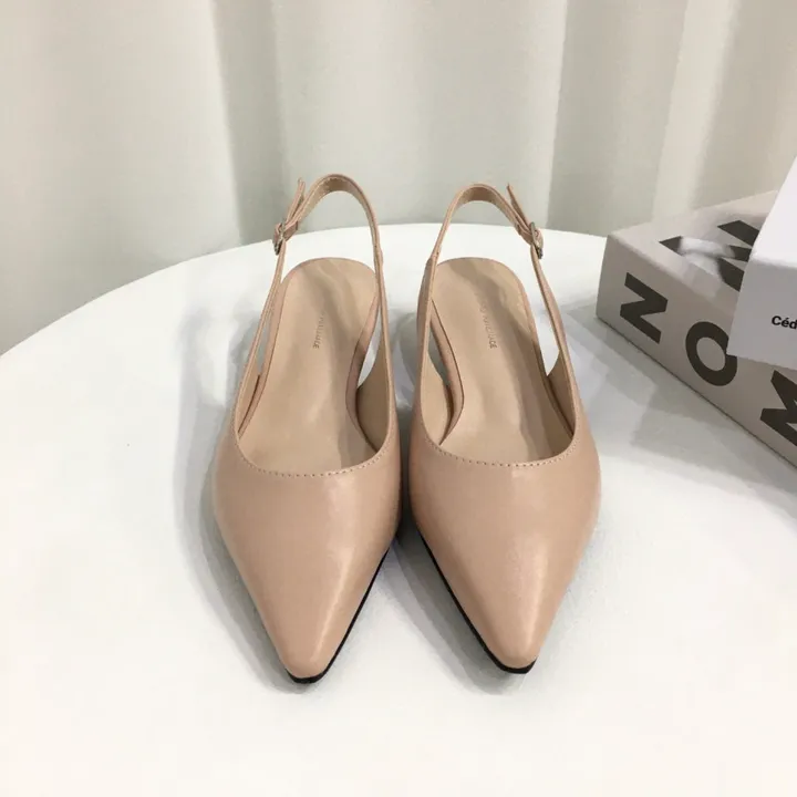 [국내제작/초특가]라텍스쿠션 슬링백 힐 3cm, 6cm (225~255mm) 상세 이미지 15