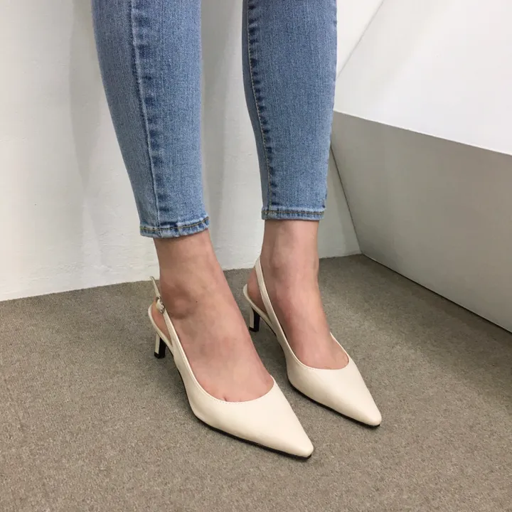 [국내제작/초특가]라텍스쿠션 슬링백 힐 3cm, 6cm (225~255mm) 상세 이미지 47
