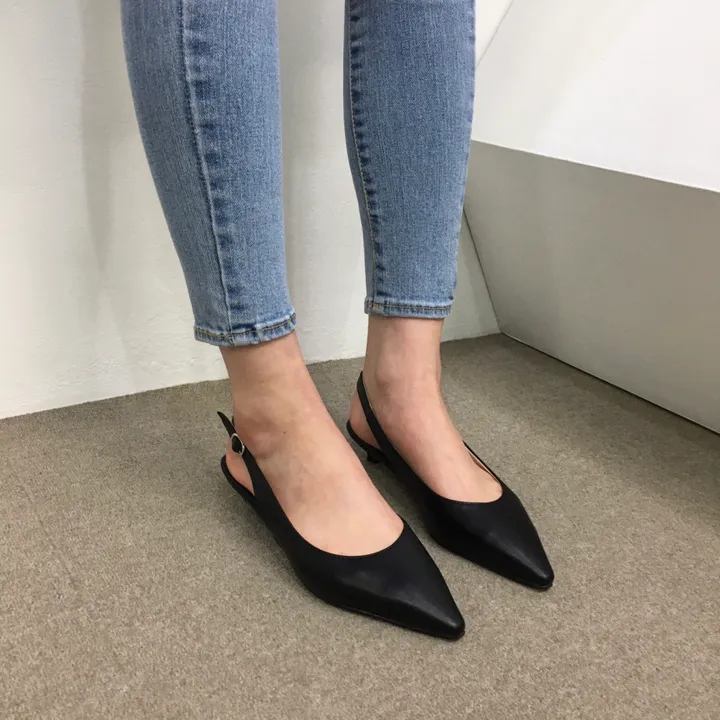 [국내제작/초특가]라텍스쿠션 슬링백 힐 3cm, 6cm (225~255mm) 상세 이미지 34