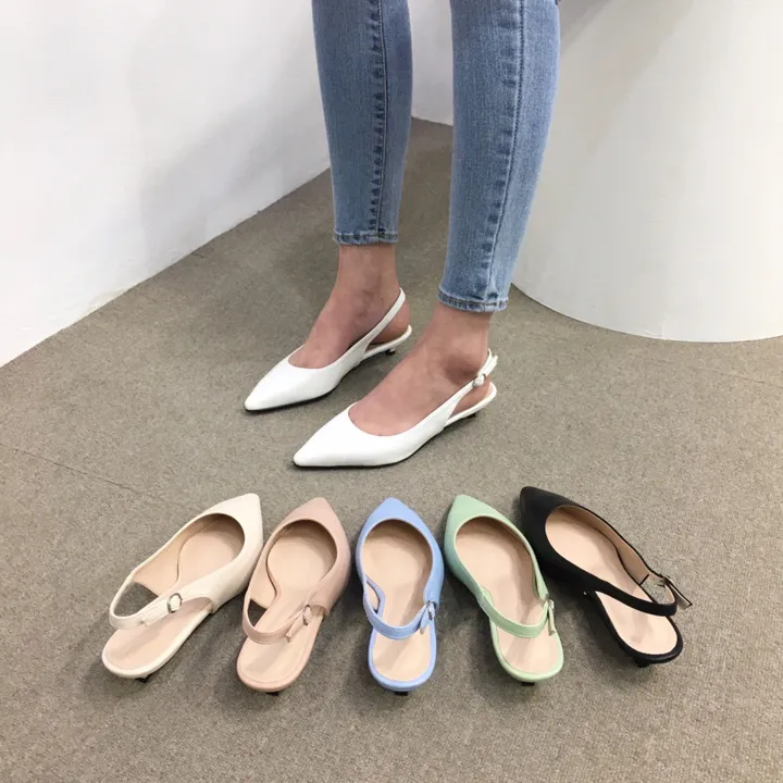 [국내제작/초특가]라텍스쿠션 슬링백 힐 3cm, 6cm (225~255mm) 상세 이미지 3
