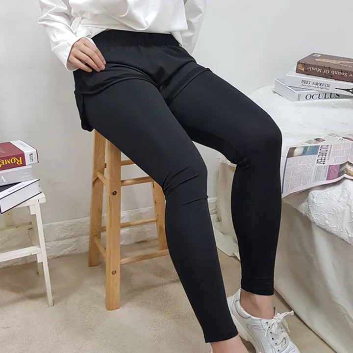 휘트니스 4계절 반바지 레깅스 [M/L/XL사이즈 허리 밴딩 운동복 요가복] 상세 이미지 14