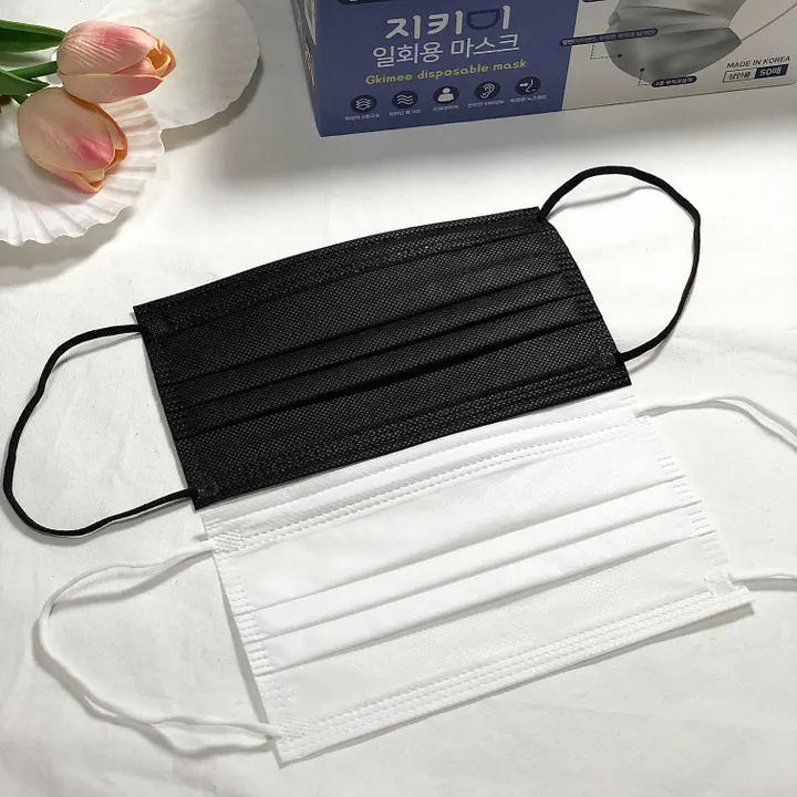 파스텔 컬러  일회용 마스크 50개 1set 한박스 6color 상세 이미지 6