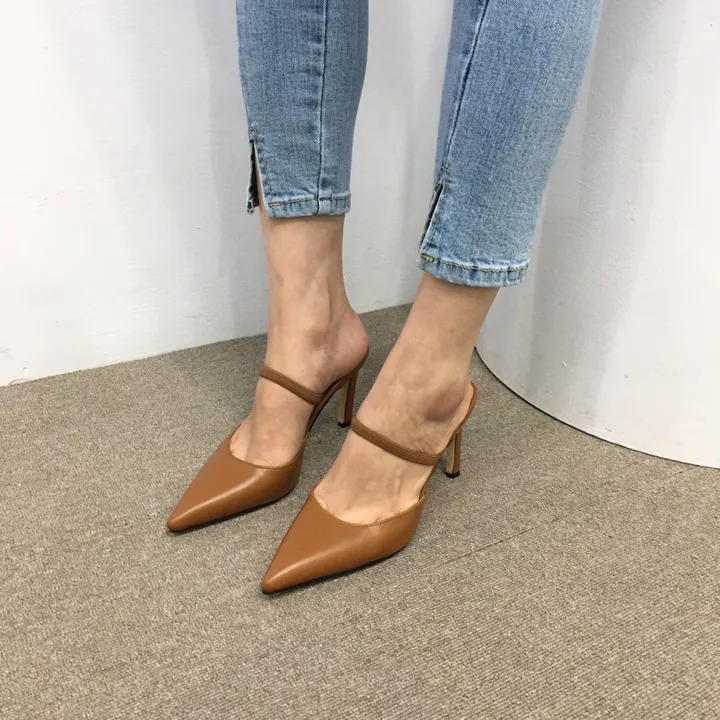 너무이쁜 가을 섹시 스틸레토 밴딩 뮬 힐 9cm 상세 이미지 18