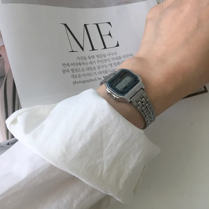 (당일출고)빈티지 메탈 전자 손목시계(커플) 상세 이미지 14