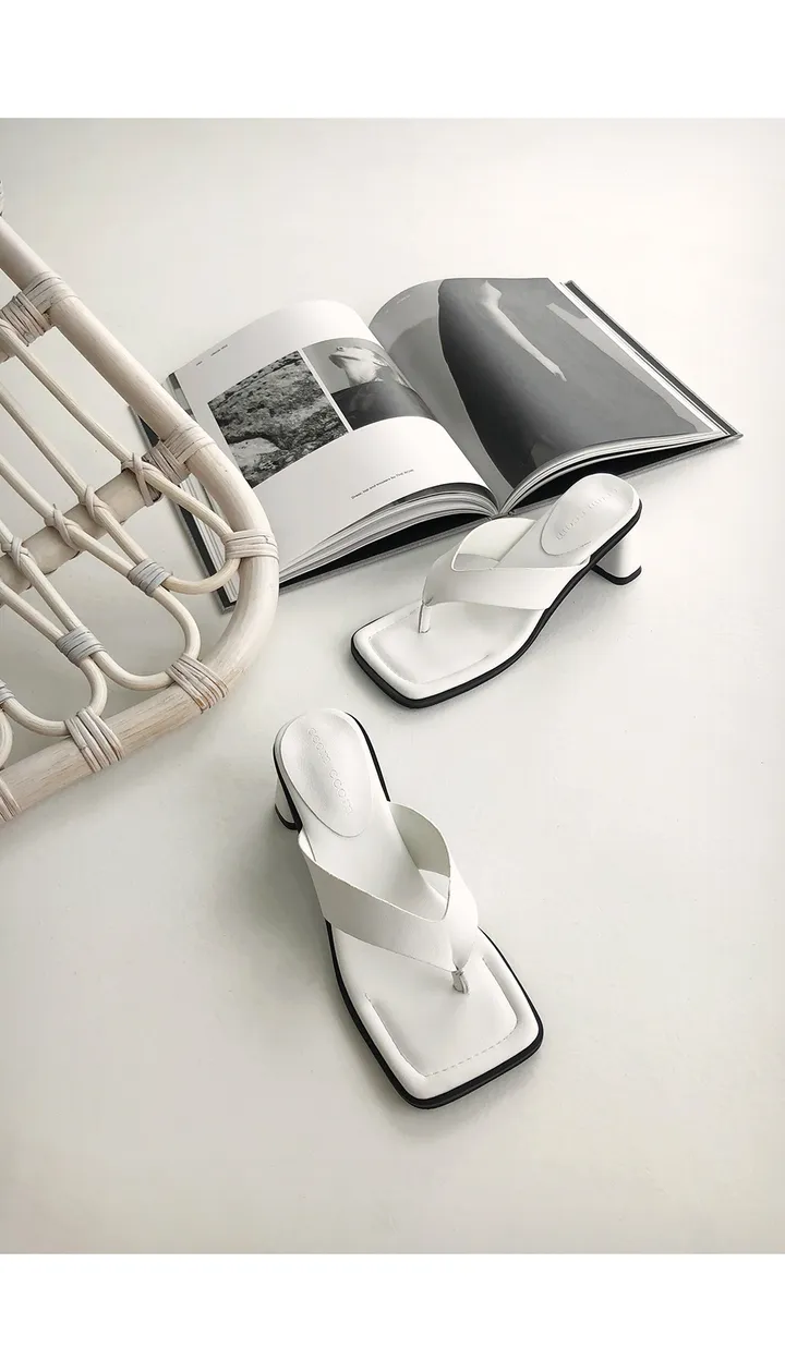 [자체제작/당일발송] 카일리 쿠셔닝 쪼리 슬리퍼 힐(6.5cm) 상세 이미지 10