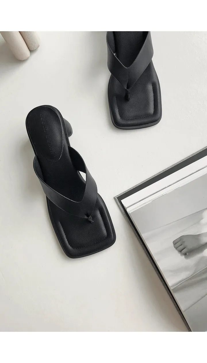 [자체제작/당일발송] 카일리 쿠셔닝 쪼리 슬리퍼 힐(6.5cm) 상세 이미지 35