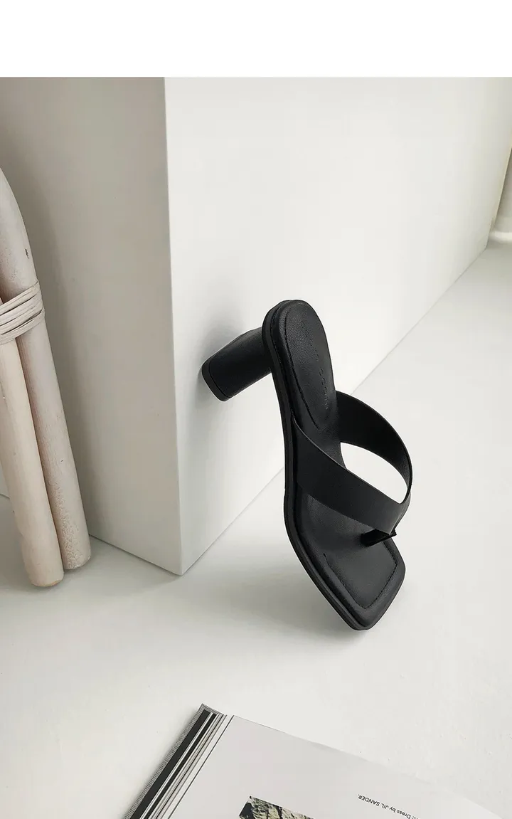 [자체제작/당일발송] 카일리 쿠셔닝 쪼리 슬리퍼 힐(6.5cm) 상세 이미지 32