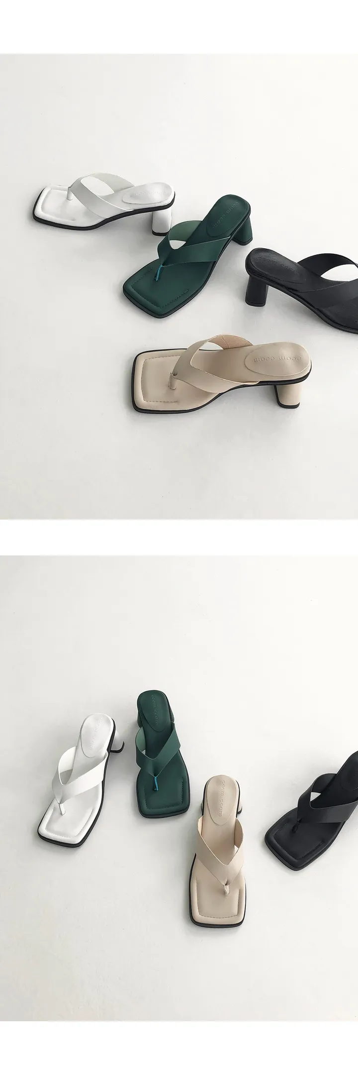 [자체제작/당일발송] 카일리 쿠셔닝 쪼리 슬리퍼 힐(6.5cm) 상세 이미지 37