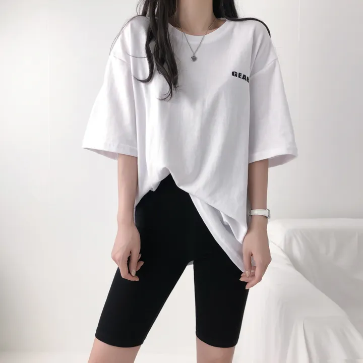 [쫀쫀/미친스판] 5부레깅스 바이커쇼츠 레터링 레깅스 상세 이미지 5