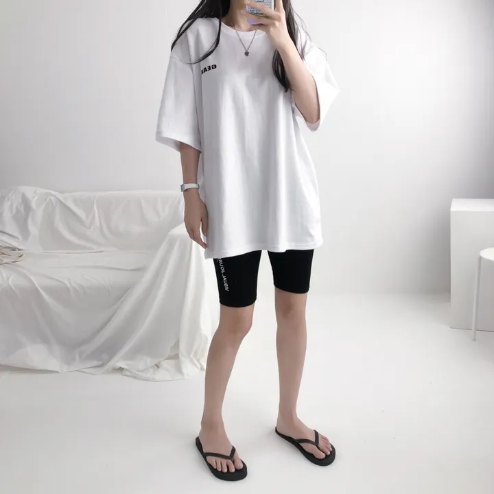 [쫀쫀/미친스판] 5부레깅스 바이커쇼츠 레터링 레깅스 상세 이미지 17
