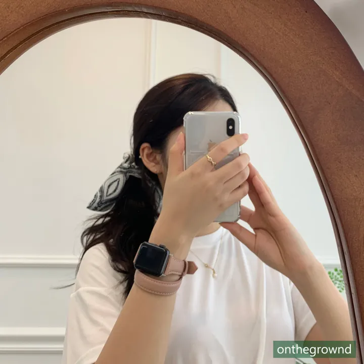 3color 추천해요! 애플워치 더블투어 슬림라인 가죽 스트랩 상세 이미지 12