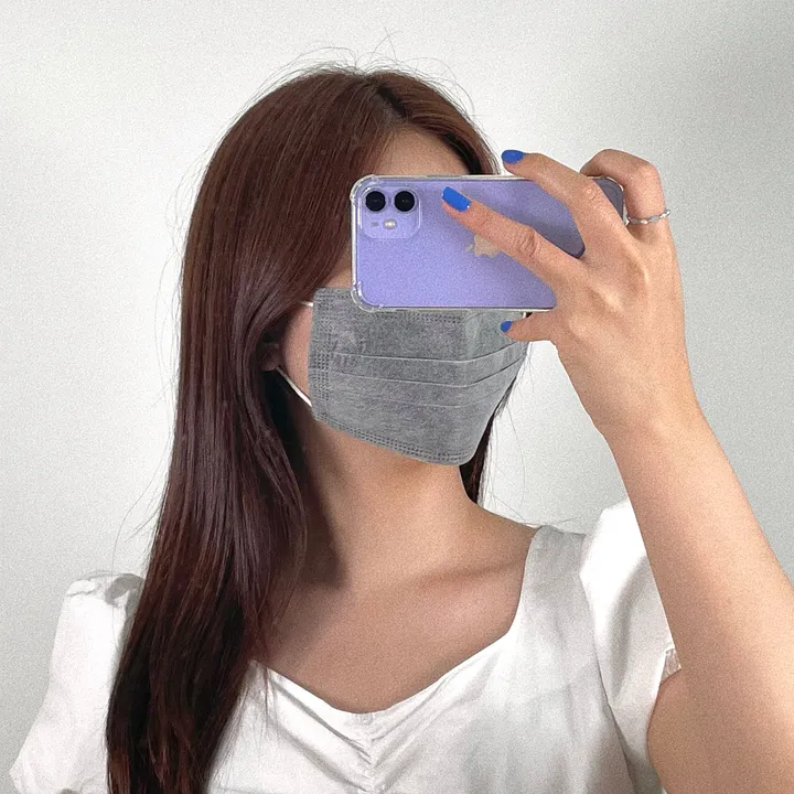 파스텔 컬러  일회용 마스크 50개 1set 한박스 6color 상세 이미지 2