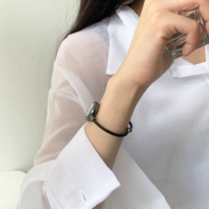 5컬러 와이어 뱅글 팔찌 손목 시계 상세 이미지 6