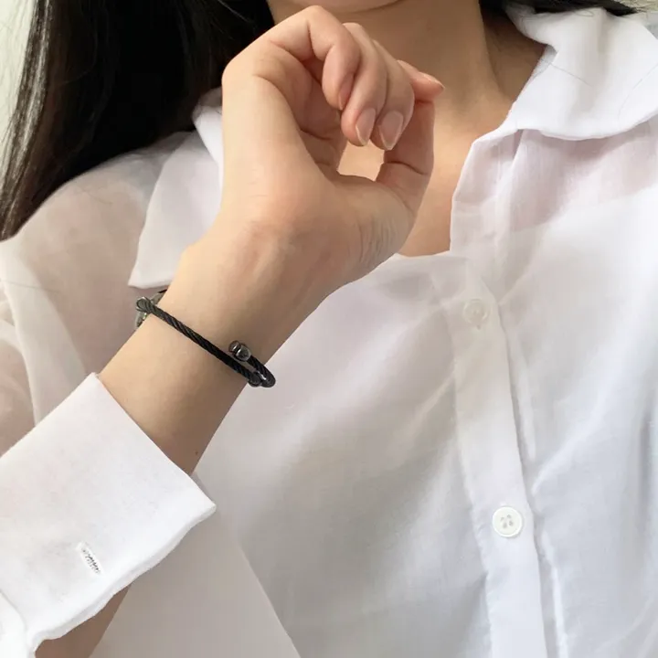 5컬러 와이어 뱅글 팔찌 손목 시계 상세 이미지 5