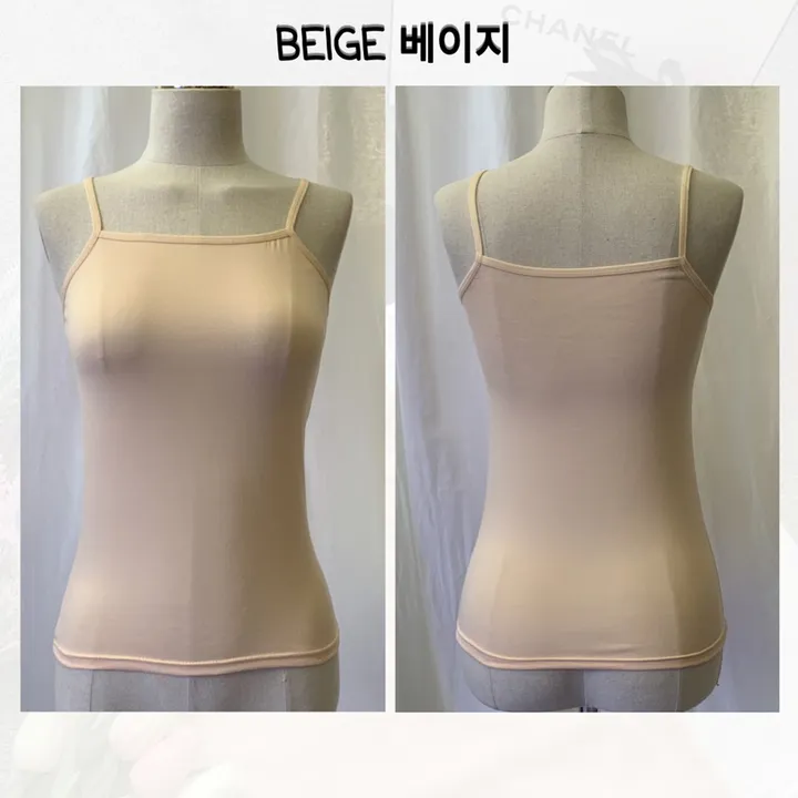 [2장이상 할인 /자체제작/당일출고/L~3XL] 데일리 베이직 스퀘어 이너나시 끈나시 학생 교복나시 빅사이즈 나시 이너탑나시 3color 상세 이미지 35