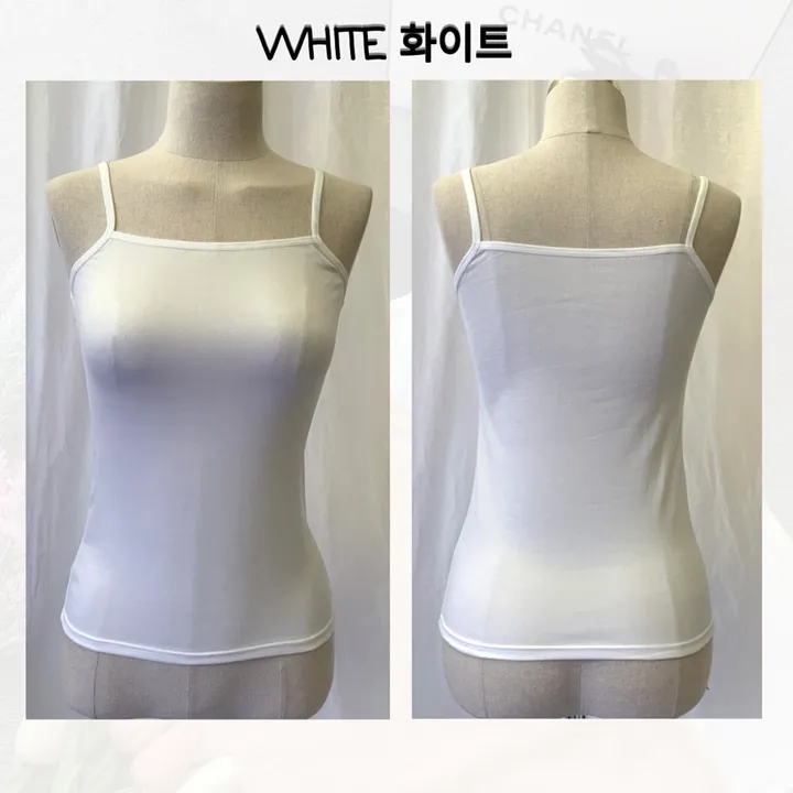 [2장이상 할인 /자체제작/당일출고/L~3XL] 데일리 베이직 스퀘어 이너나시 끈나시 학생 교복나시 빅사이즈 나시 이너탑나시 3color 상세 이미지 34