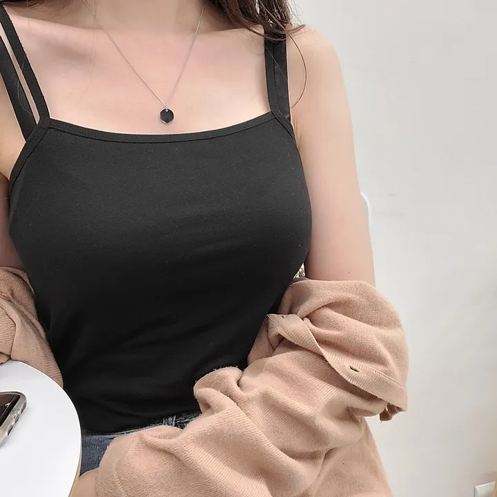 [2장이상 할인 /자체제작/당일출고/L~3XL] 데일리 베이직 스퀘어 이너나시 끈나시 학생 교복나시 빅사이즈 나시 이너탑나시 3color 상세 이미지 19