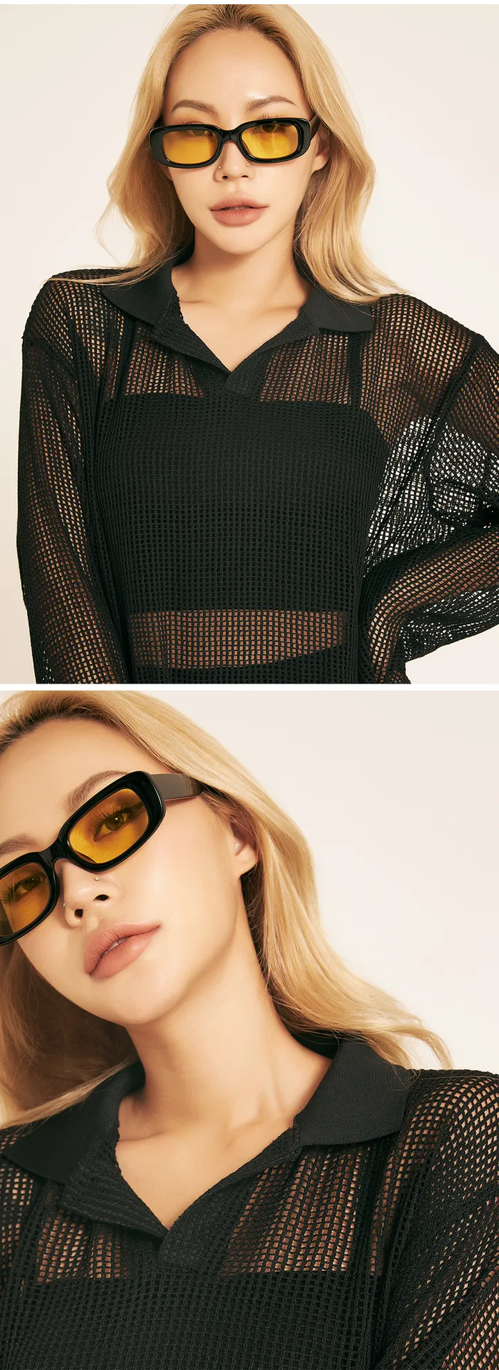 🌈주문폭주🌈 레트로 긱시크 패션 미노이 선글라스 유니크 뿔테 틴트 안경 상세 이미지 19