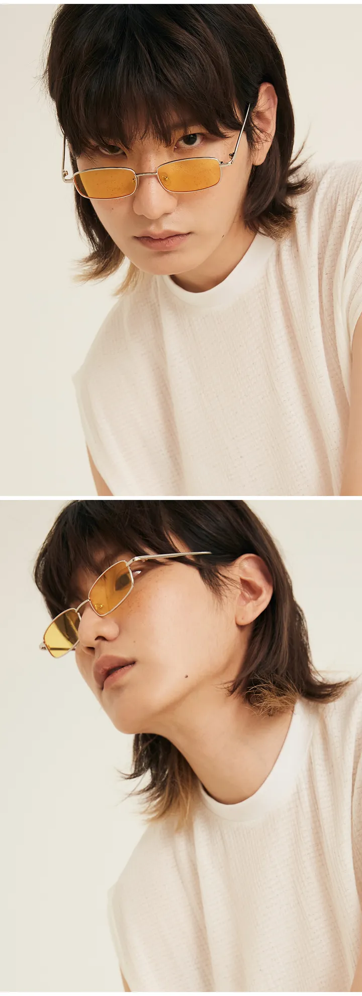 🌈주문폭주🌈 레트로 긱시크 패션 미노이 선글라스 유니크 뿔테 틴트 안경 상세 이미지 31