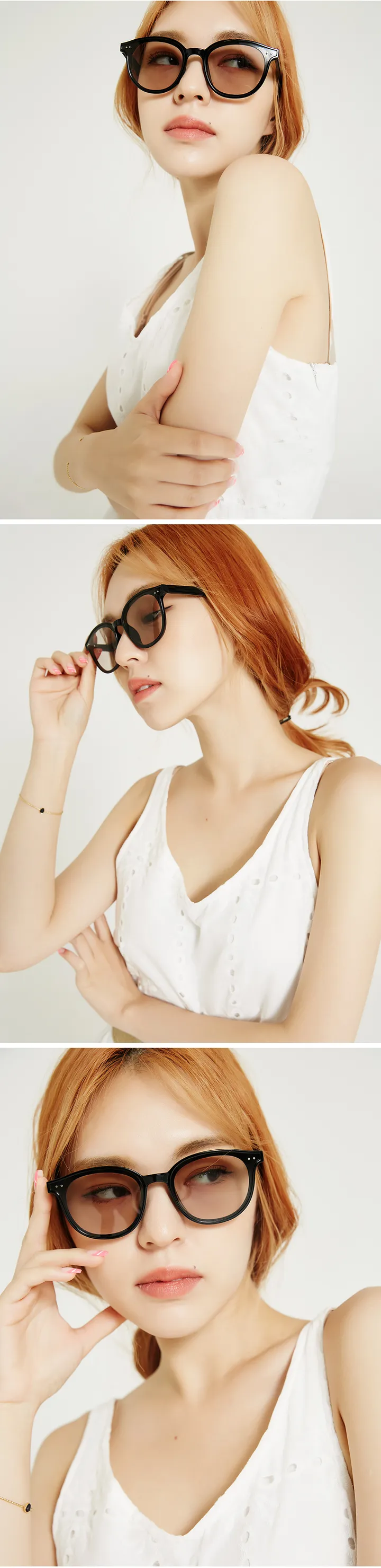 🌈주문폭주🌈 레트로 긱시크 패션 미노이 선글라스 유니크 뿔테 틴트 안경 상세 이미지 40