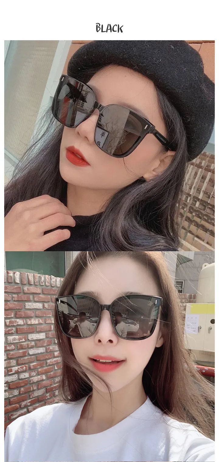 🚀당일/주문폭주💗 빅사이즈 얼굴소멸 자외선차단 100% 얼굴이 작아보이는 패션 선글라스 상세 이미지 4