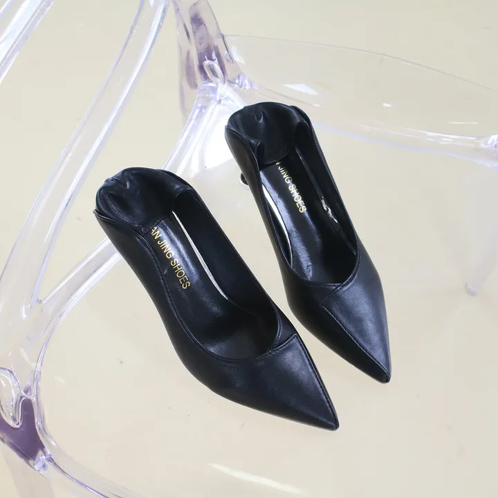 발편한 베이직 뾰족코 절개 라인 미들힐(6cm) 상세 이미지 14
