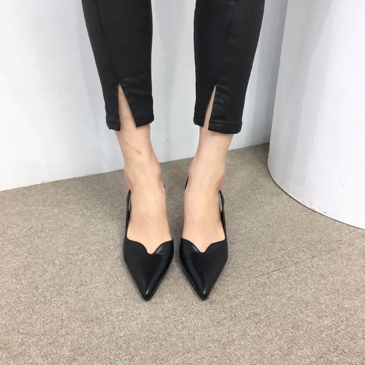 가을신상 튤립 스틸레토 슬링백 힐 7cm 상세 이미지 4