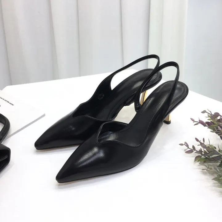 가을신상 튤립 스틸레토 슬링백 힐 7cm 상세 이미지 10