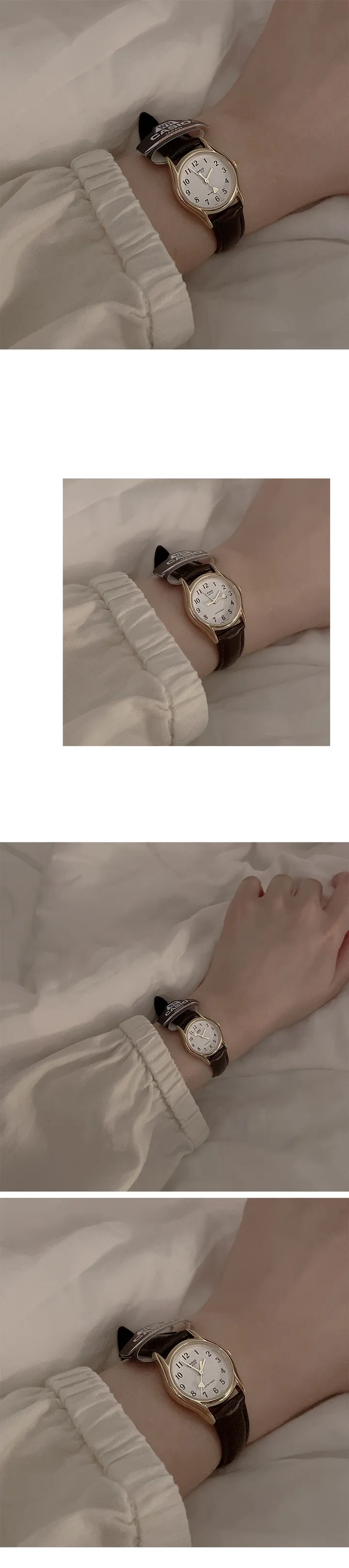 ⭐주문폭주 입고지연⭐[카시오 정품] 별 하트 초침 리얼소가죽 손목시계 (2 types) *starry 상세 이미지 2