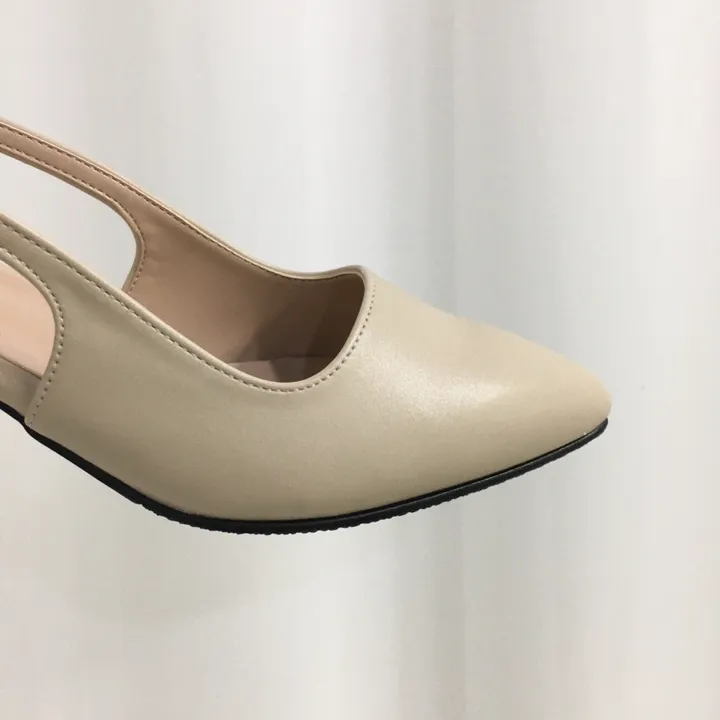 [당일배송/국산수제] 5cm,7cm 스틸레토 쿠션 베이직 슬링백힐 5컬러 225mm~255mm 상세 이미지 14