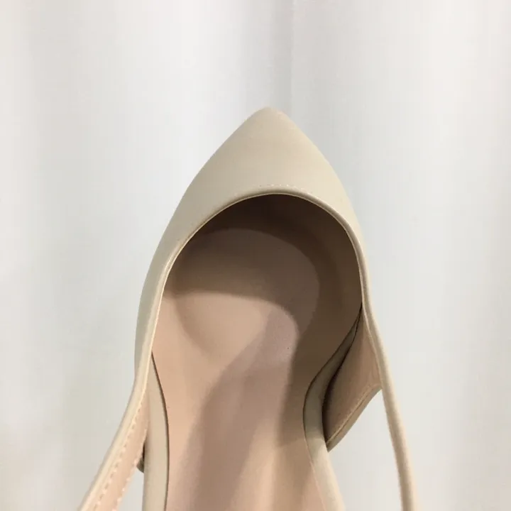 [당일배송/국산수제] 5cm,7cm 스틸레토 쿠션 베이직 슬링백힐 5컬러 225mm~255mm 상세 이미지 15