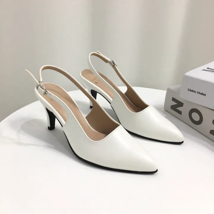 [당일배송/국산수제] 5cm,7cm 스틸레토 쿠션 베이직 슬링백힐 5컬러 225mm~255mm 상세 이미지 57