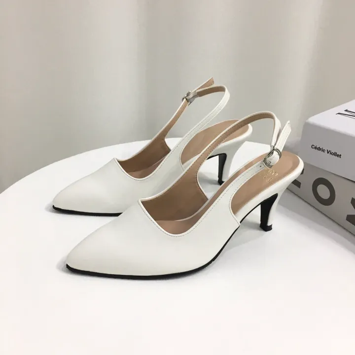[당일배송/국산수제] 5cm,7cm 스틸레토 쿠션 베이직 슬링백힐 5컬러 225mm~255mm 상세 이미지 58
