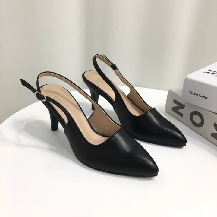 [당일배송/국산수제] 5cm,7cm 스틸레토 쿠션 베이직 슬링백힐 5컬러 225mm~255mm 상세 이미지 85