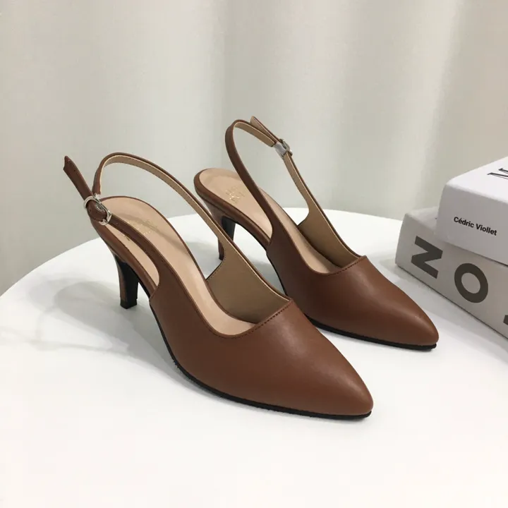[당일배송/국산수제] 5cm,7cm 스틸레토 쿠션 베이직 슬링백힐 5컬러 225mm~255mm 상세 이미지 71