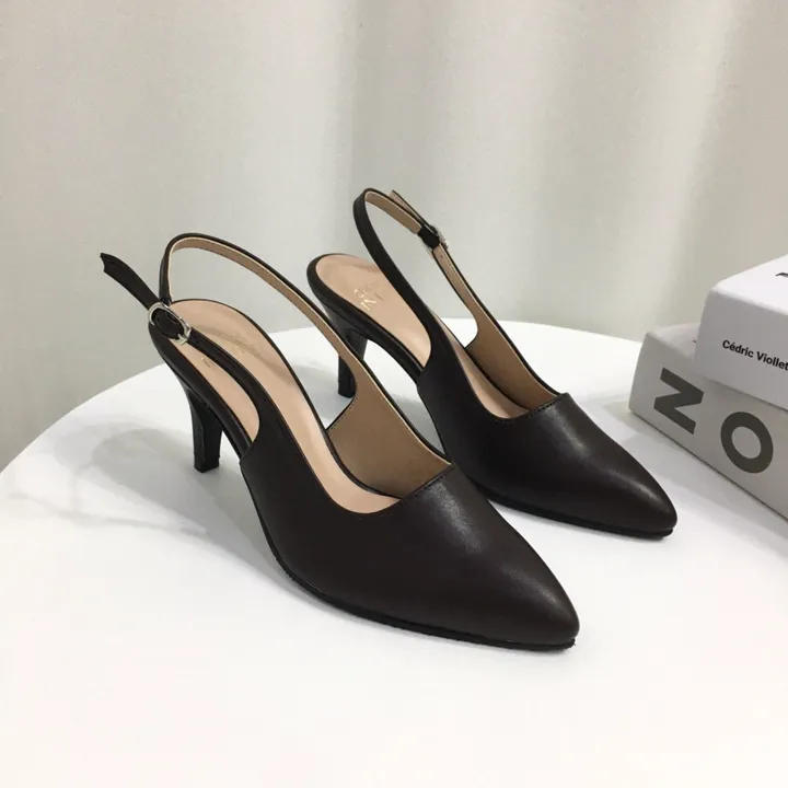 [당일배송/국산수제] 5cm,7cm 스틸레토 쿠션 베이직 슬링백힐 5컬러 225mm~255mm 상세 이미지 78