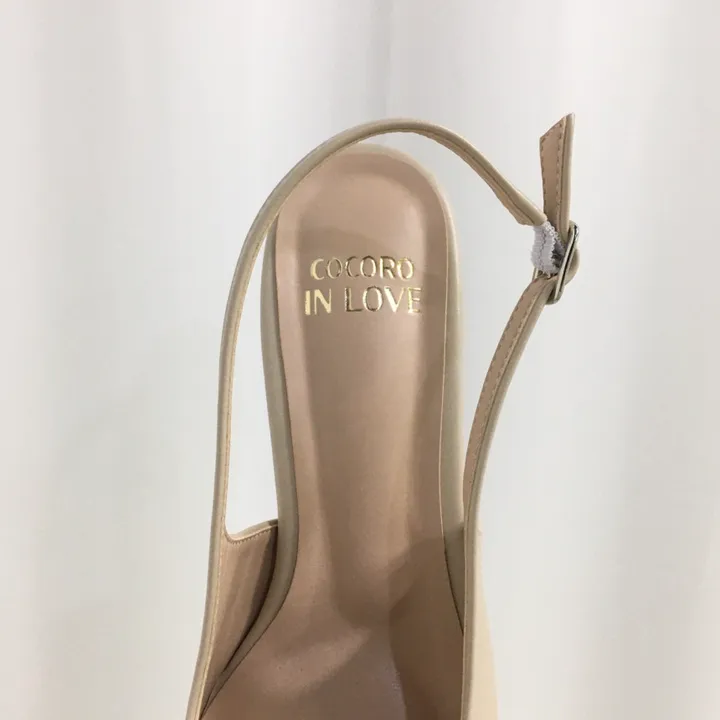 [당일배송/국산수제] 5cm,7cm 스틸레토 쿠션 베이직 슬링백힐 5컬러 225mm~255mm 상세 이미지 16