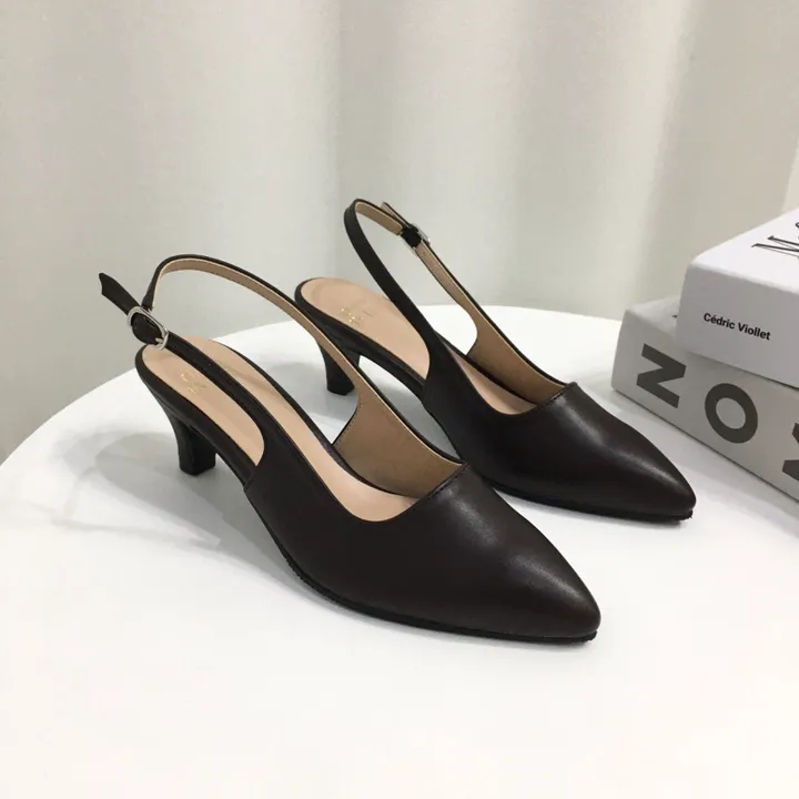 [당일배송/국산수제] 5cm,7cm 스틸레토 쿠션 베이직 슬링백힐 5컬러 225mm~255mm 상세 이미지 43