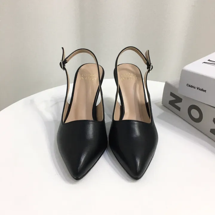 [당일배송/국산수제] 5cm,7cm 스틸레토 쿠션 베이직 슬링백힐 5컬러 225mm~255mm 상세 이미지 84