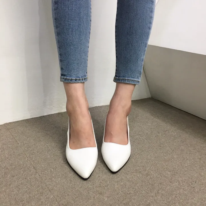[당일배송/국산수제] 5cm,7cm 스틸레토 쿠션 베이직 슬링백힐 5컬러 225mm~255mm 상세 이미지 59