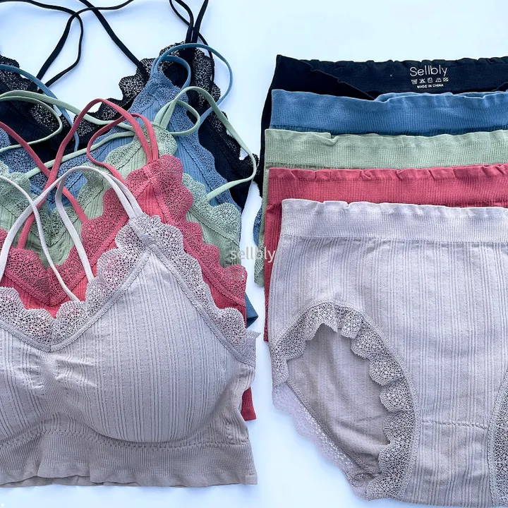 [편안추천/당일출고] 중독브라렛 인생브라렛 속옷세트 브라렛 브라탑 팬티 노와이어 심리스 레이스 브래지어 수면 뽕브라 상세 이미지 51