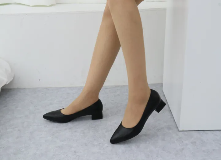 100%국산 펌프스힐 모음 3,5,6,8cm 통굽 뾰족코 상세 이미지 5