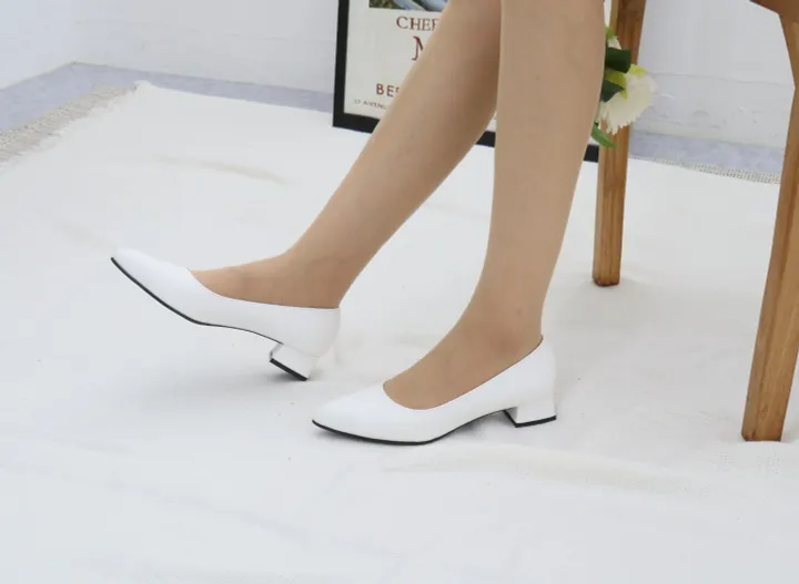100%국산 펌프스힐 모음 3,5,6,8cm 통굽 뾰족코 상세 이미지 48